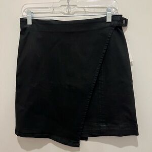 Vetta Leatherette Skirt, Edgy Capsule, Black, size 10